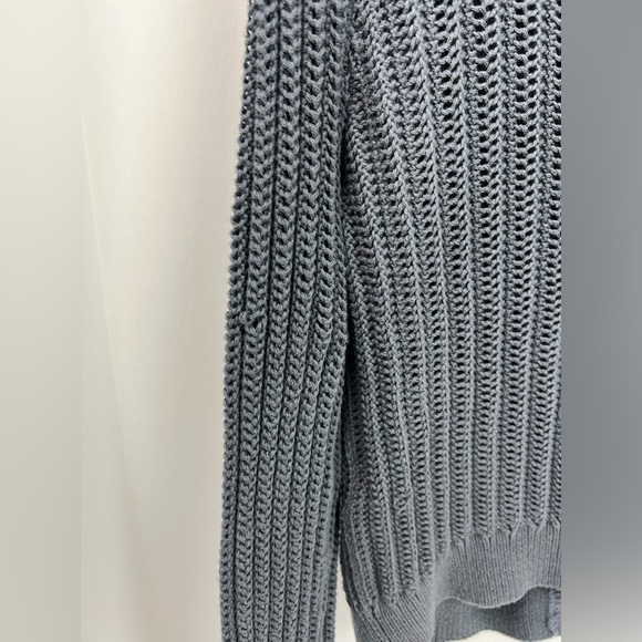 Amalfi Open Stitch Cotton Cardigan, color gray - Picture 12 of 12